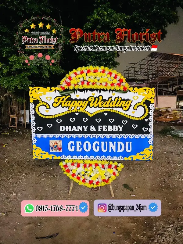 Jual Bunga Papan 550rb di Putra Florist