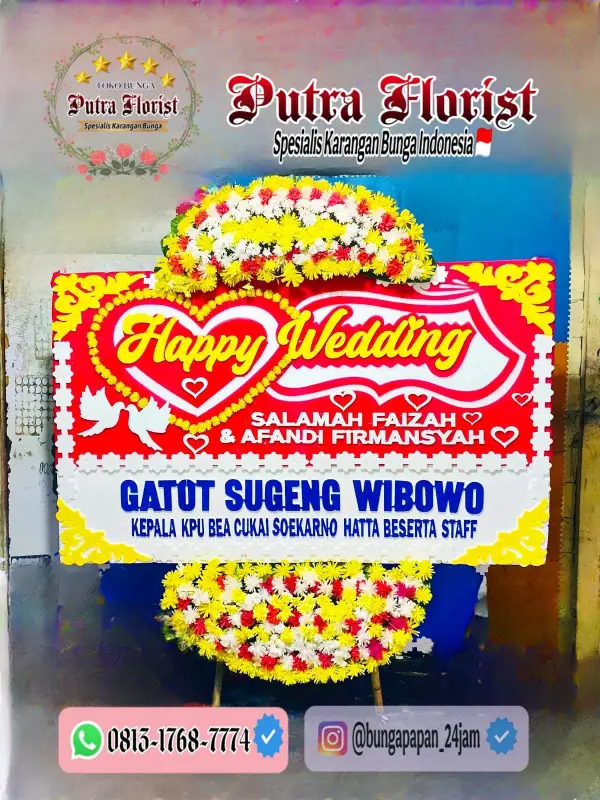 Jual Bunga Papan 550rb di Putra Florist