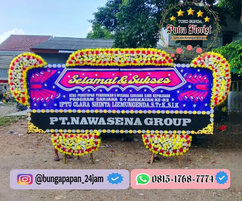 Bunga Papan Gandeng 1.85jt